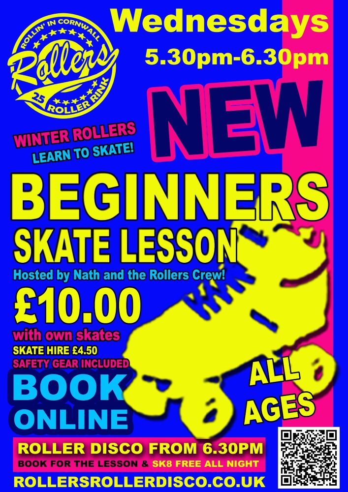 Skate Skills Roller Skate Lesson at the Rink Cornwall Winter 2025