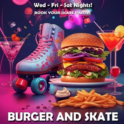 Burger & Skate Roller Disco Party