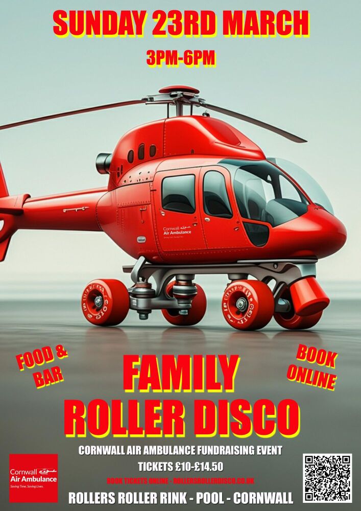 Cornwall Air Ambulance Roller Disco Fundraiser