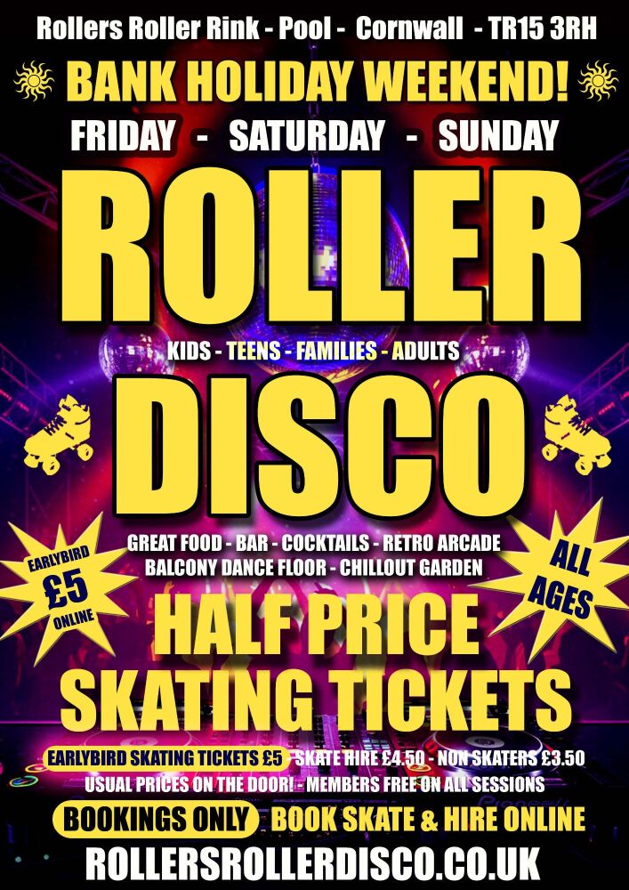 SK8 Pool May Bank Holiday Special - Half Price Skating 2025