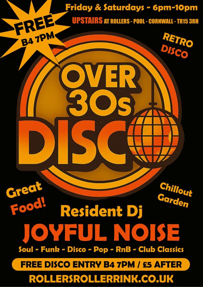 Over 30s Disco with Dj Joyful Noise May 2025