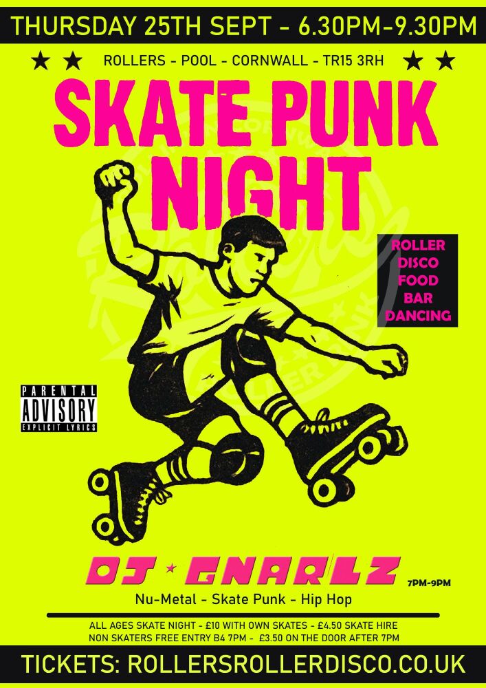 Skate Punk Night - Thursday 25th September