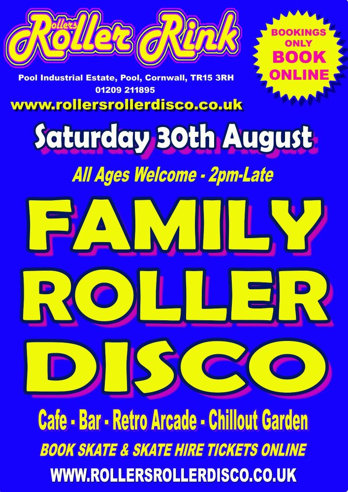 Saturday 30th August Roller Disco