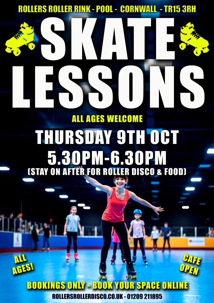 Skate Lessons Thursday 9th Oct