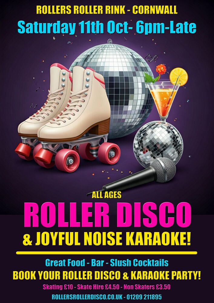 Roller Disco and Karaoke Sat 11th Oct
