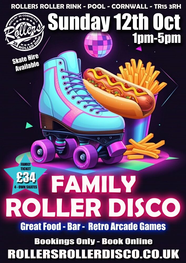 Family Roller Disco Sun 12th Oct 1pm-5pm