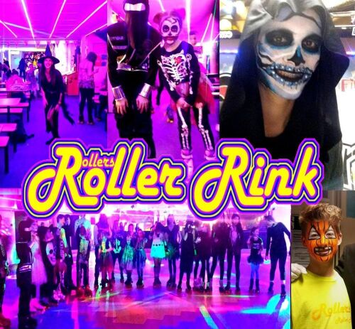 Halloween Skaters in Fancy Dress