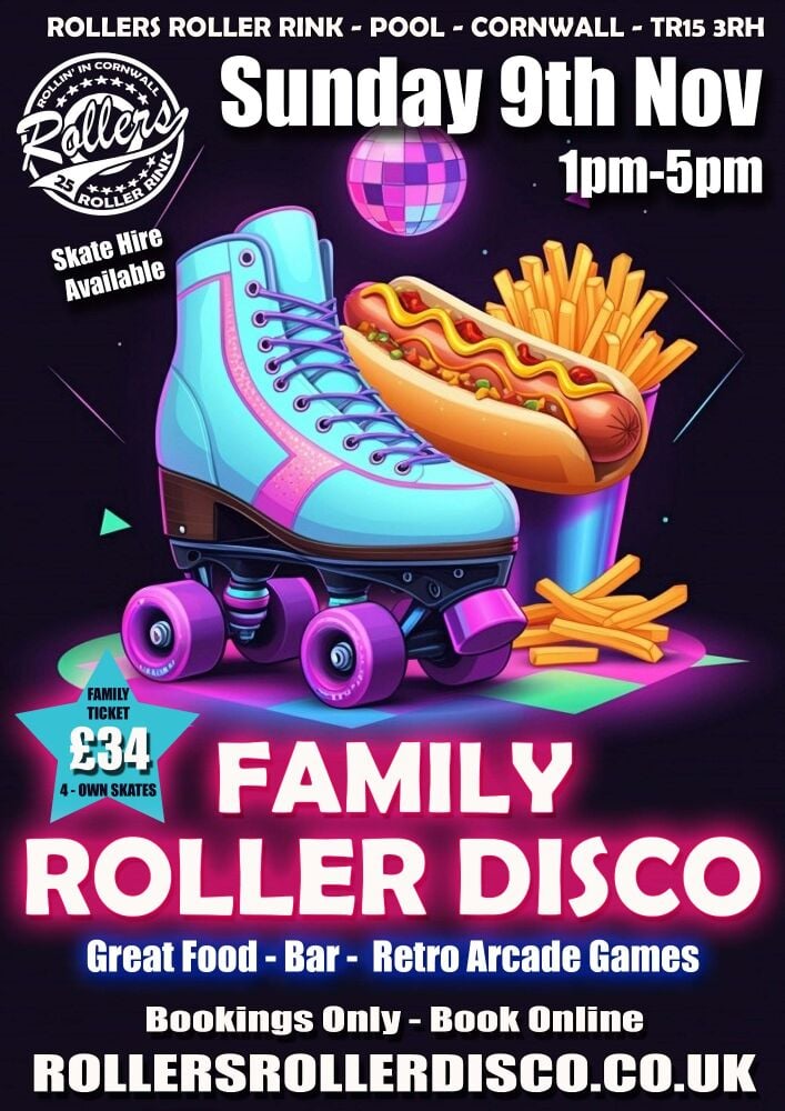 Family Roller Disco Sunday 9th Nov Family Roller Disco Sunday 9th Nov