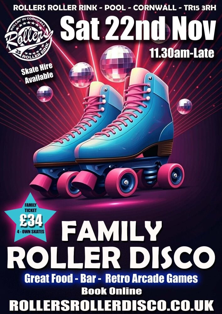 Saturday 22nd Nov Family Roller Disco Saturday 22nd Nov Family Roller Disco
