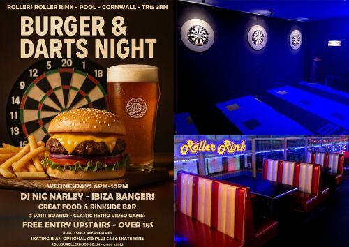 Burger &amp; Darts on Wednesdays
