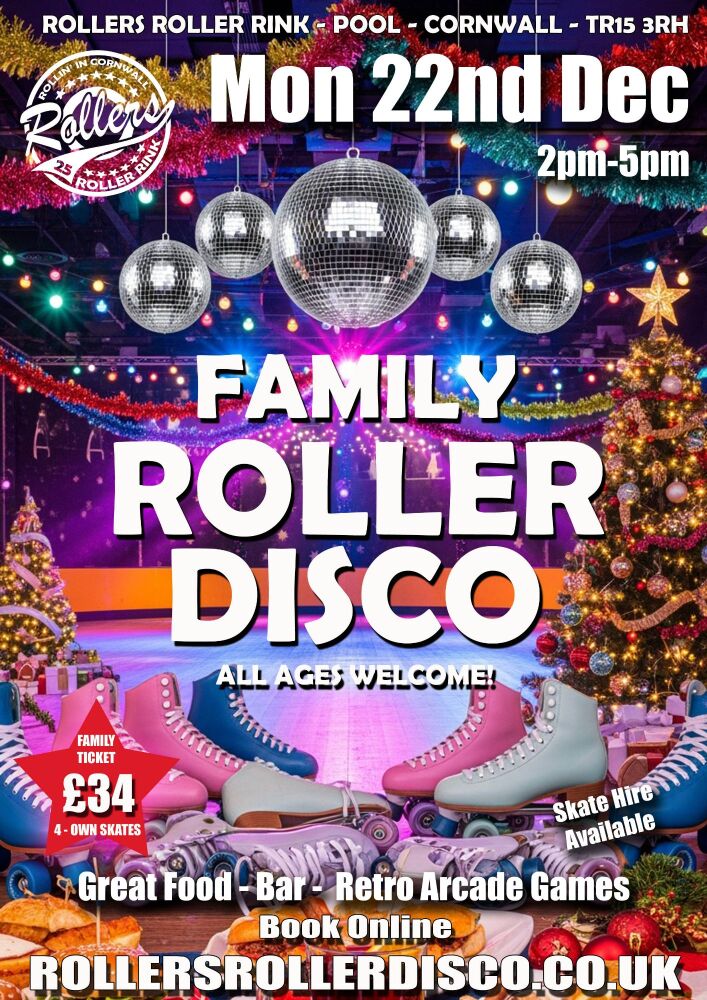 Monday 22nd Dec Family Roller Disco Monday 22nd Dec Family Roller Disco