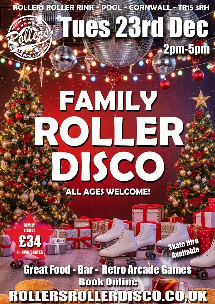 Tuesday 23rd Dec Family Roller Disco Tuesday 23rd Dec Family Roller Disco
