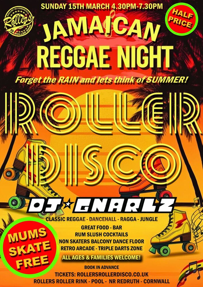 Jamaican Reggae Night - Mums Skate Free