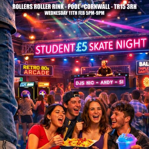 Student £5 Skate! -  Roller Disco Night - SUPER HALF PRICE TICKETS