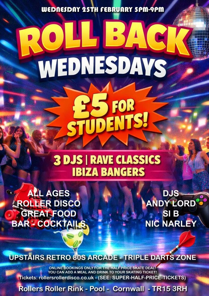 Roll Back Roller Disco Wed 25th Feb