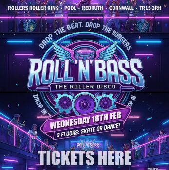 Roll n Bass - Skate Night - Wednesday 18th Feb 5pm-9pm