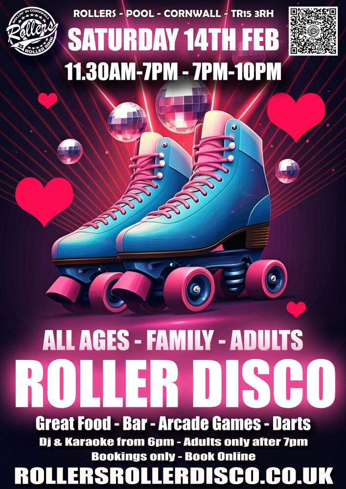 Family &amp; Adults Roller Disco Saturday 14th Feb
