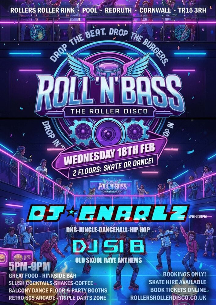 Roll and Bass Night at the Rink Roll and Bass Night at the Rink