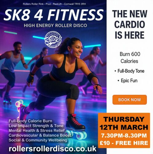 Skate Fitness 2026 Thursday 12th Feb 7.30pm-9pm