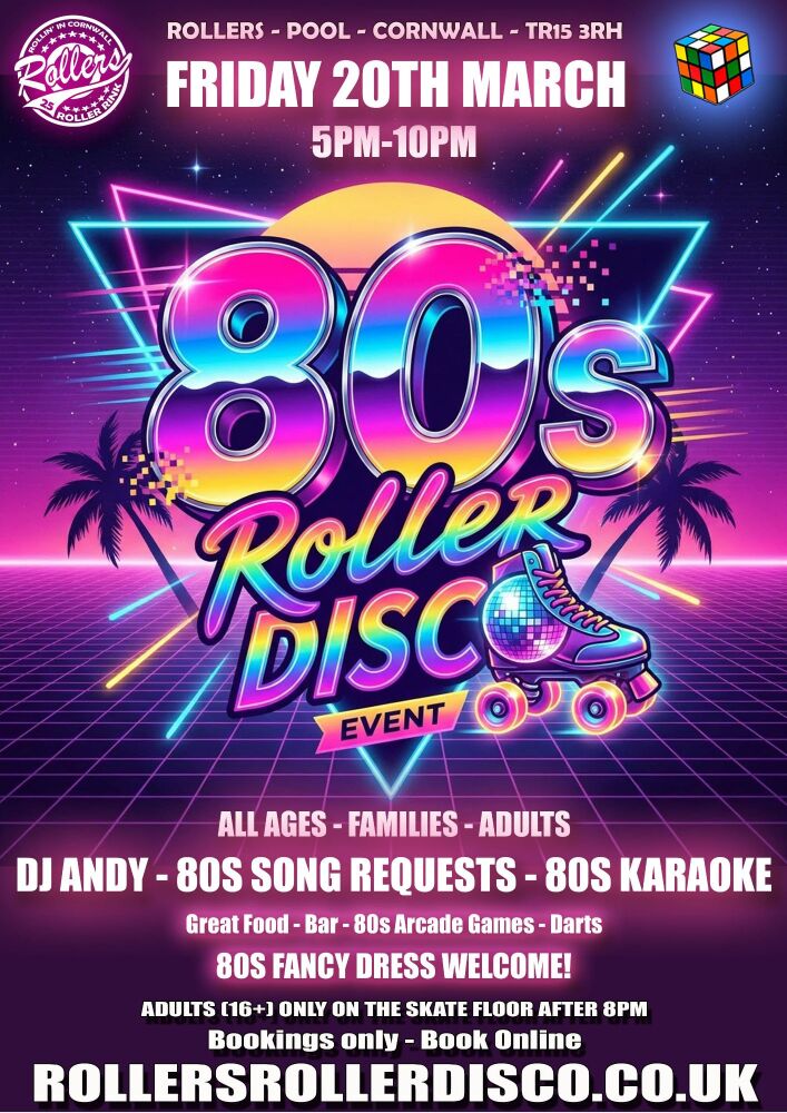 80S Roller Disco - Friday 20th March