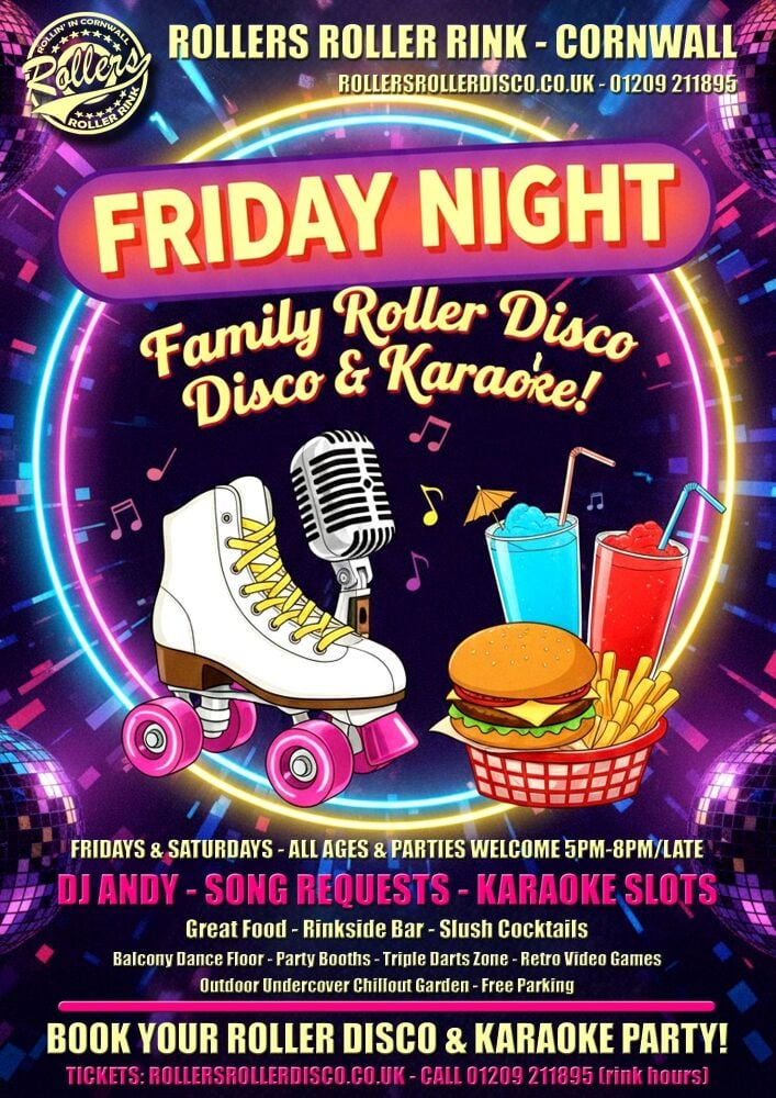 Roller Disco and Karaoke Fridays 5pm-Late Roller Disco and Karaoke Fridays 5pm-Late