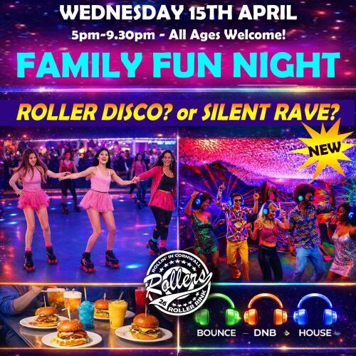Roller Disco & Silent Rave Garden - Wednesday 15th April
