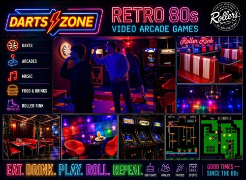 Balcony Booths and Darts and Retro 80s Games 2026