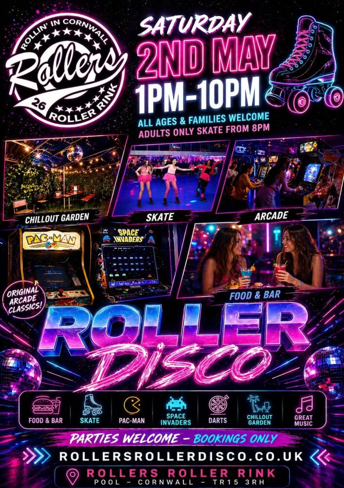 Saturday 2nd May - Roller Disco, Food and Games