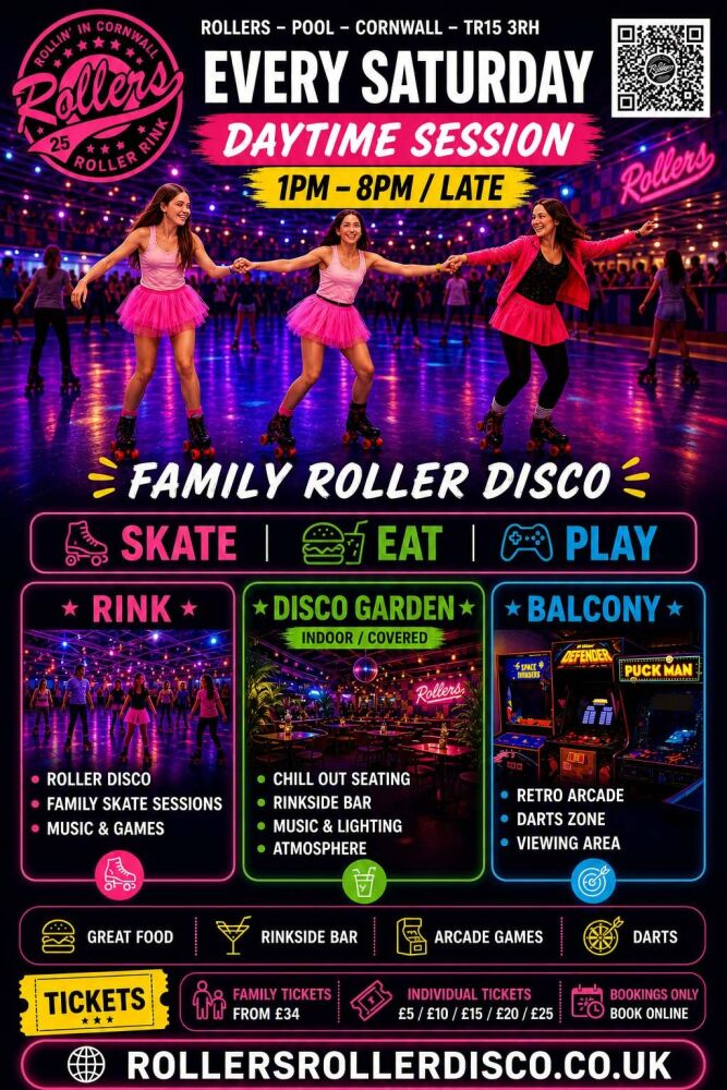 Every Saturday daytime Roller Disco