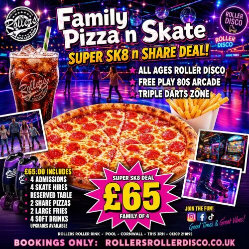 Family Pizza and Skate Night &pound;65
