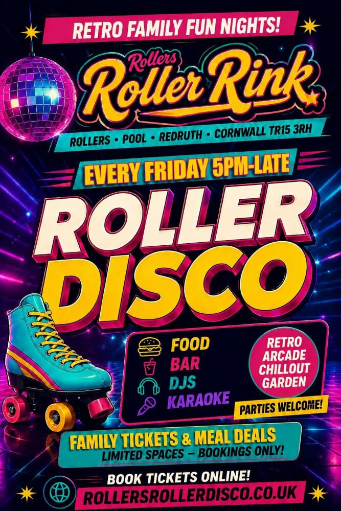 Friday Roller Disco 5pm-Late