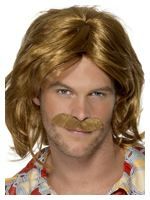 70's Super Trouper Wig & Moustache