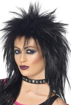 80s Rainbow Rocker Wig