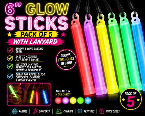 6 Inch Wrapped Glow Sticks