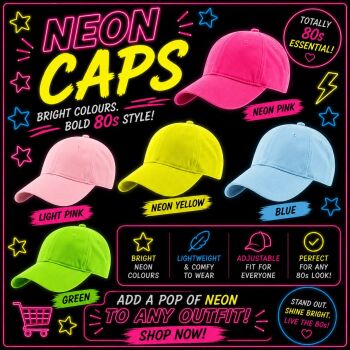Neon Caps - Various Colours