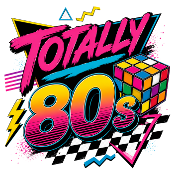 Totally 80s Iron on T Shirt Transfer Multi Coloured