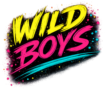 Wild Boys Iron on T Shirt Transfer Multi Coloured