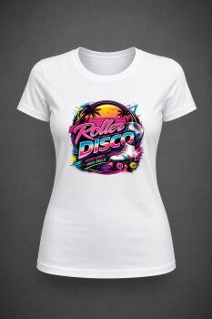 Roller Disco - Good Vibes - Womens Fitted T Shirt - S-XL