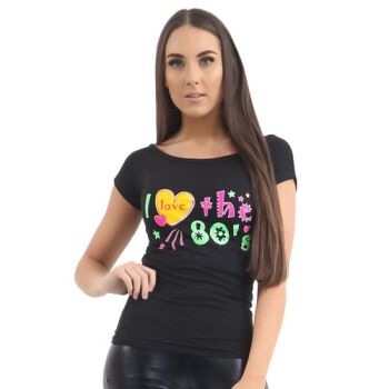 Wicked Fun - I Love the 80s - Womens Fitted T Shirt