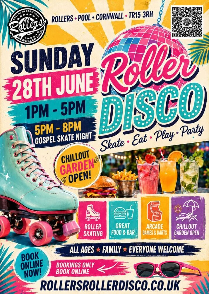 Sunday 28th June - Family Roller Disco Sunday 28th June - Family Roller Disco
