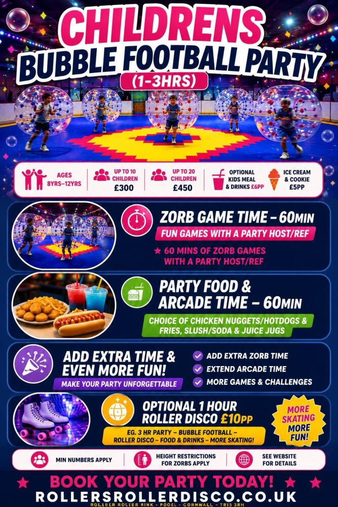 Childrens Bubble Football Zorb Party Childrens Bubble Football Zorb Party