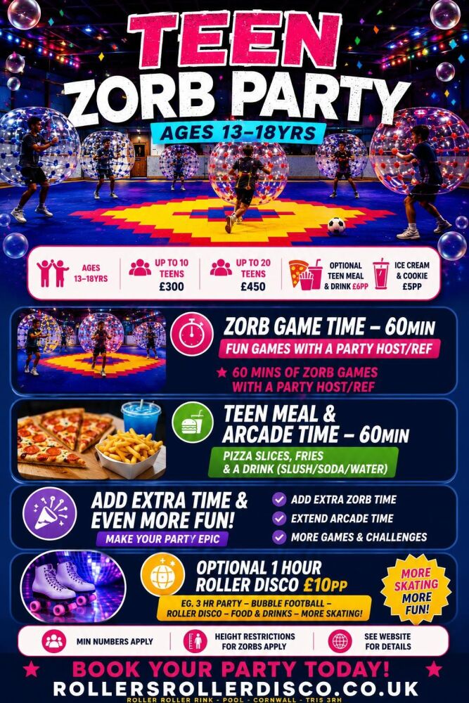 Teen Zorb Bubble Football Party 2026 Teen Zorb Bubble Football Party 2026