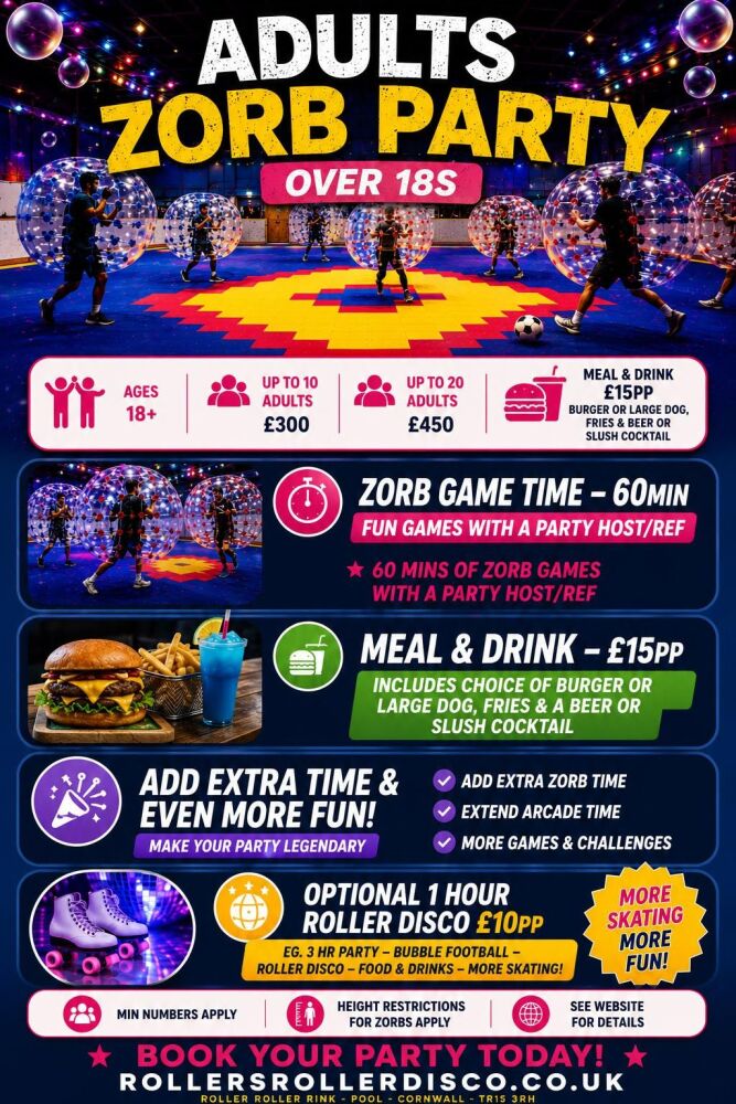 Adults Zorb Bubble Football Party 2026 Adults Zorb Bubble Football Party 2026