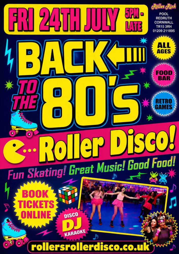 Back to the 80s Roller Disco - Friday 24th July