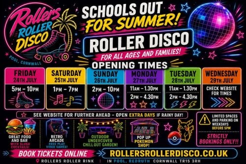Summer Holidays Family Roller Discos wk1 Summer Holidays Family Roller Discos wk1