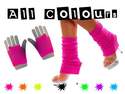 80s Neon Leg Warmers & Short Mesh Gloves Deal