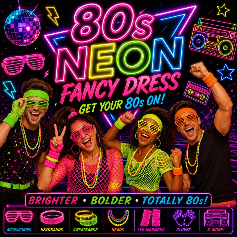 Neon 80s 90s Fancy Dress