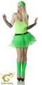 80s Fancy Dress Tutu Neon Green (M 8-14)