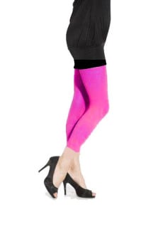 80's Neon PINK Footless Tights