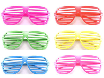 80s Shutter Shades Sunglasses Various Colours